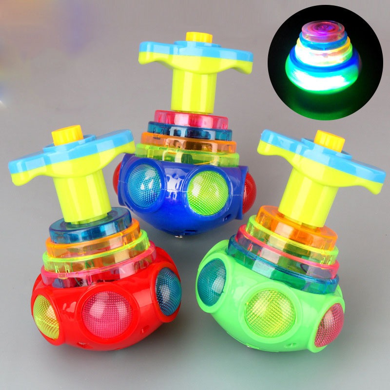 LED Lighting Spinning Lattu For Kids