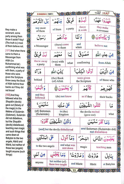 Study the Noble Quran (Word for Word)